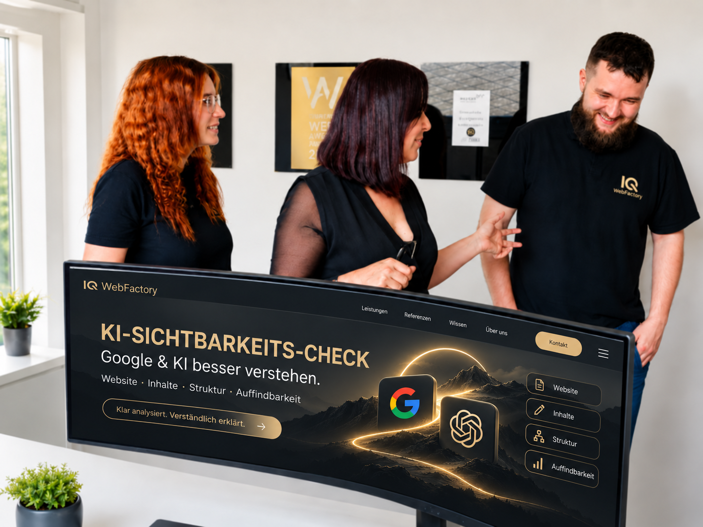Kostenloser Website-Check: Wie sichtbar sind Sie bei Google & KI?